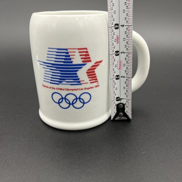 1984 USA Olympics XXIIIrd Olympiad Los Angeles Team Coffee Mug Stein L.A. Papel - Picture 9 of 10